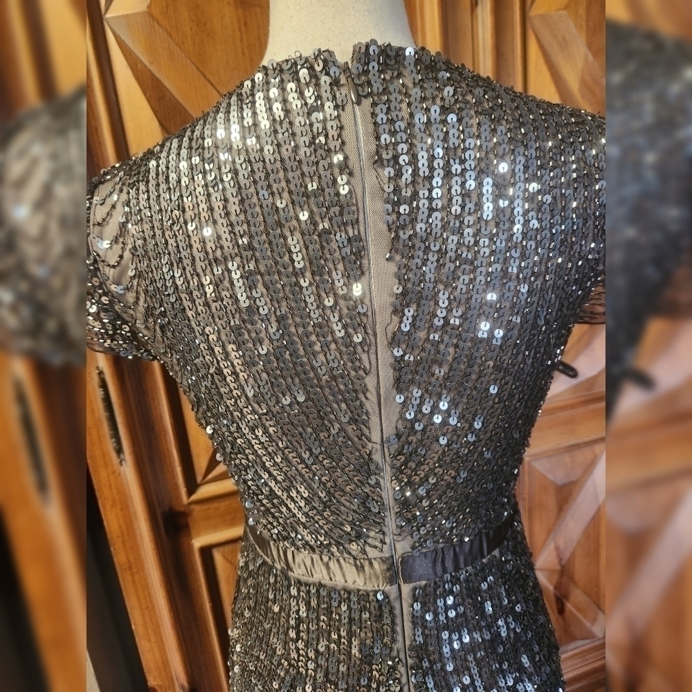 Adrianna Papell Cocktail Dress Sz 4P - Picture 8 of 9
